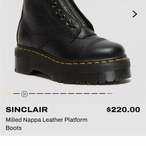 Dr. Martin Sinclair Leather Platform Boots